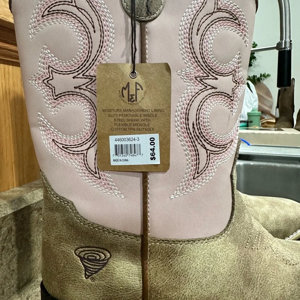 NWT Twister Kids' Posy Square Toe Boots - Picture 2 of 5